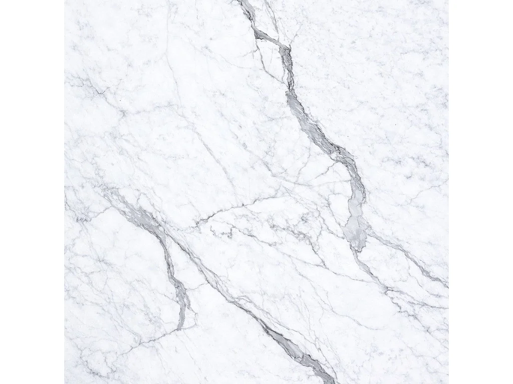 Panneau décoratif grès cérame effet marbre, lot de 6, PVC 4,3m², finition UV, 120x60 cm, blanc