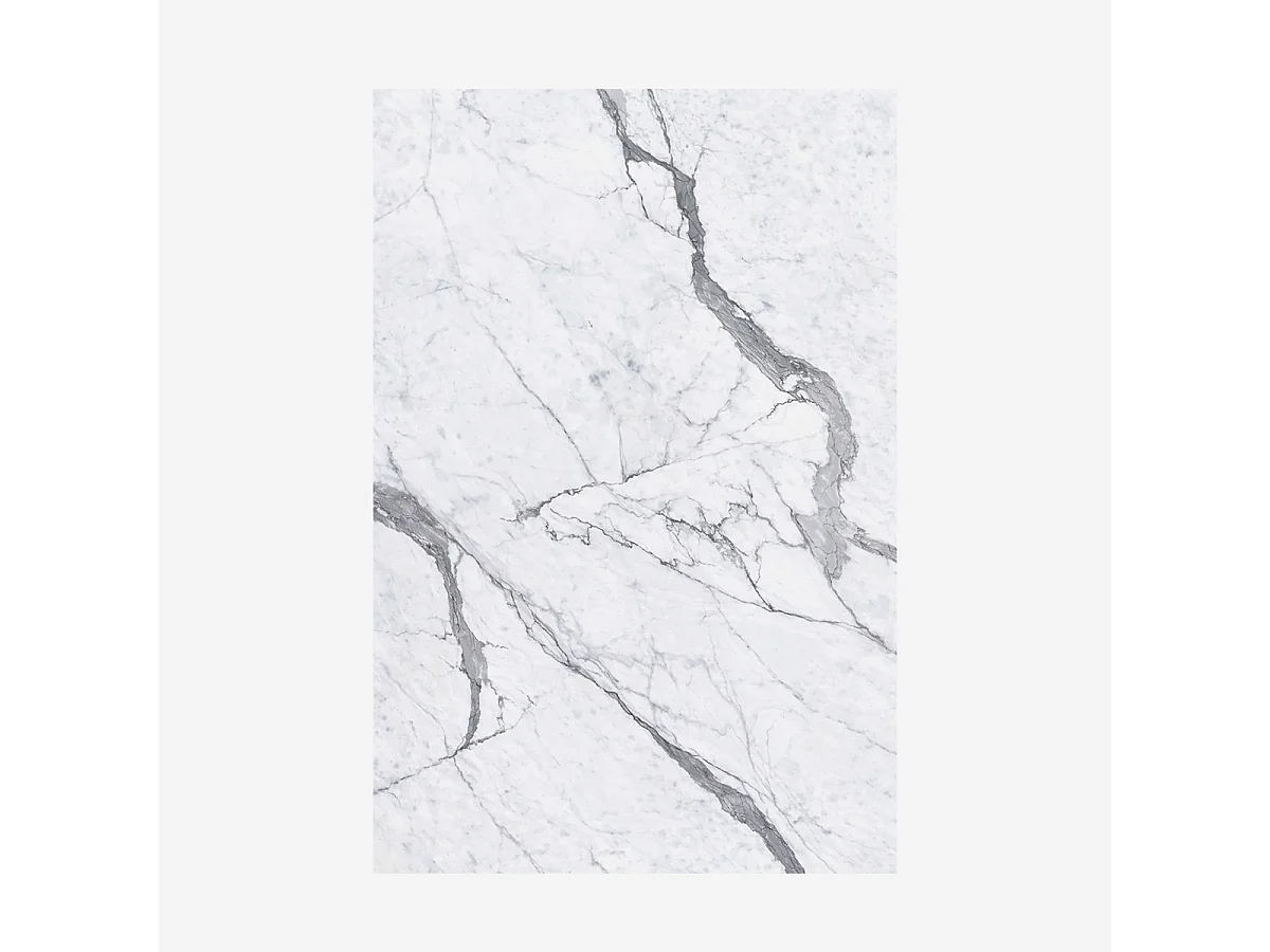 Panneau décoratif en grès cérame effet marbre, lot de 6 pièces, revêtement mural PVC 4,3 m², finition UV, 120 x 60 cm, marbre blanc