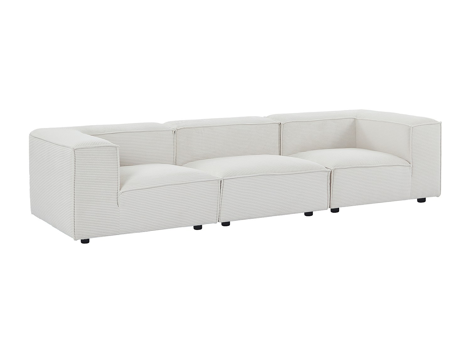 Modulär 4-sitsig soffa i beige manchester RUZOLO