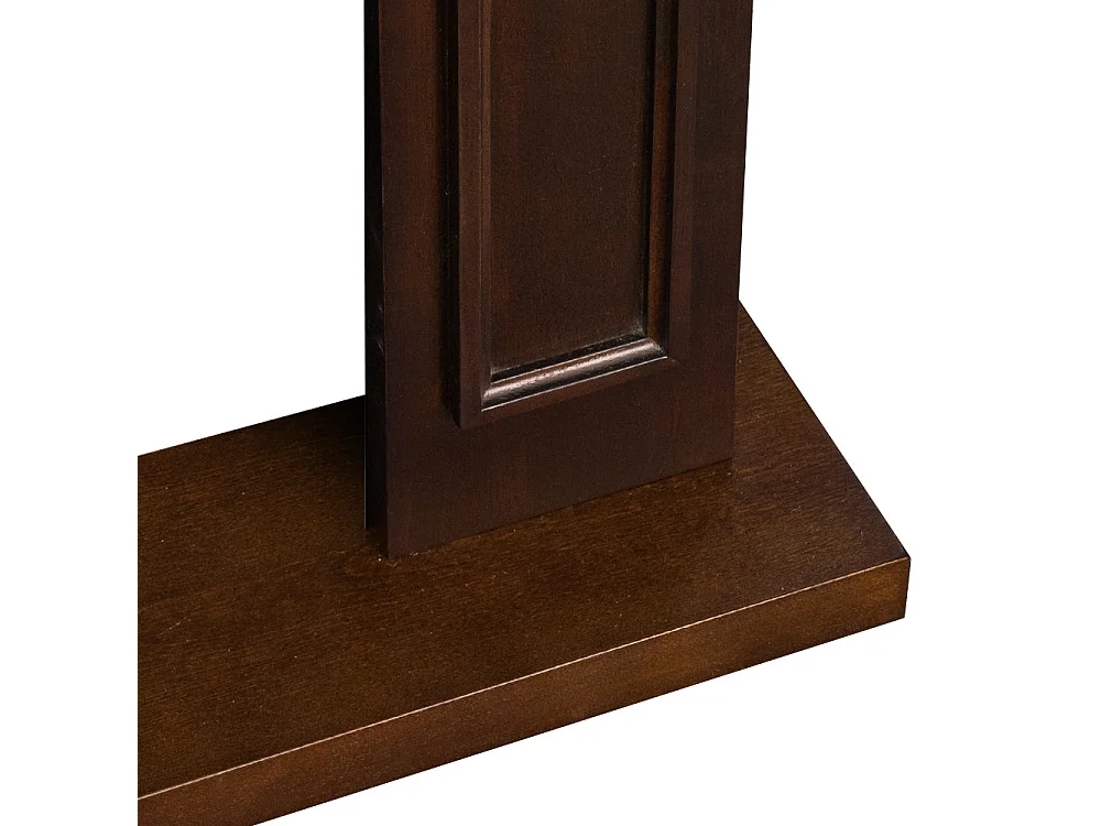 Marco de chimenea Jefferson con revestimiento de madera de nogal, 89,5 cm de ancho x 90,5 cm de alto x 28 cm de profundidad