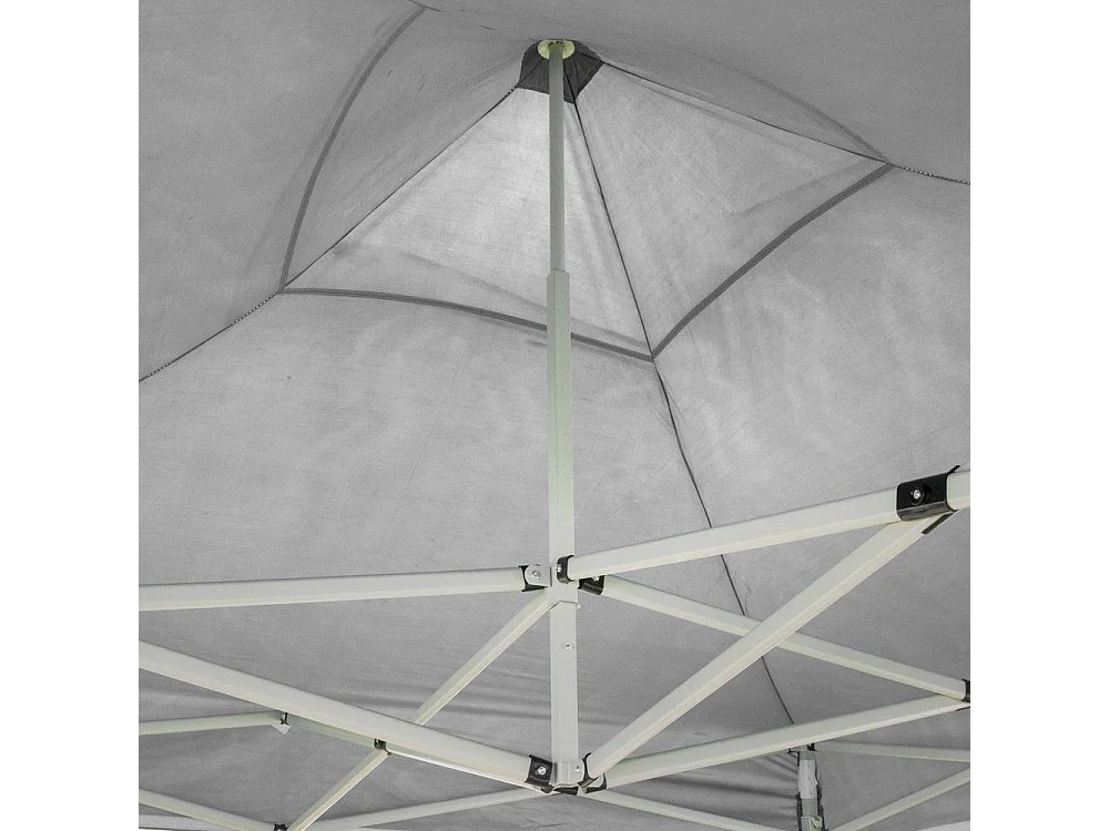 3 x 6 m witte opvouwbare partytent, bekleed met waterdicht PVC