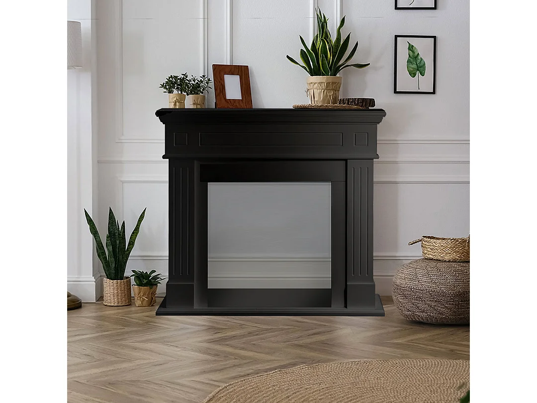 Cadre de cheminée Cambridge BlackWood Coating L110xP36xH100