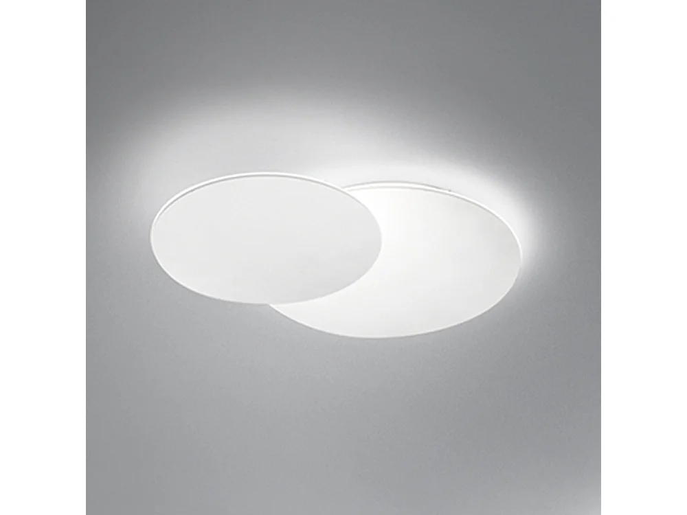 Lámpara de techo LED DRUM en metal blanco mate 43W Perenz