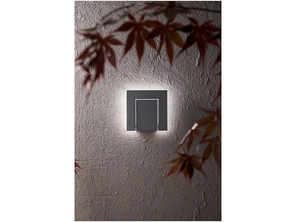 Leva - 12W LED væglampe, CCT 3000K-4000K, 340° justerbar, 960 lm, IP54, Mat Antracit - Perenz