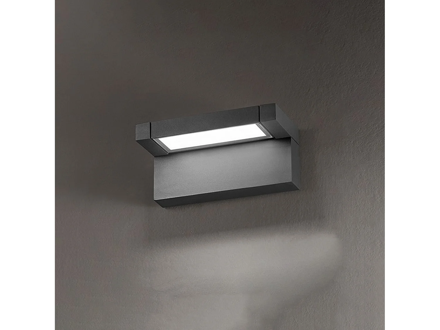 Display - 36W LED Wall Light, CCT 3000K-4000K, 340° Adjustable, 2900 lm, IP65, 36cm, Anthracite - Perenz