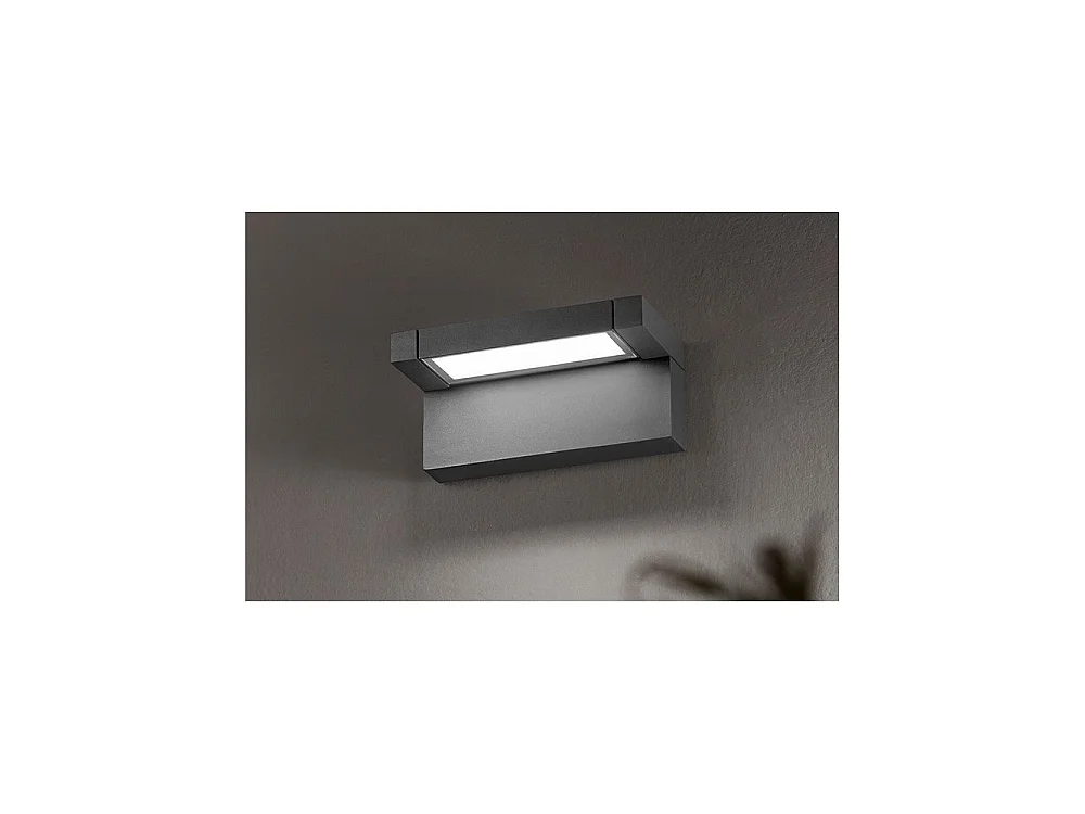 Display - 36W LED Wall Light, CCT 3000K-4000K, 340° Adjustable, 2900 lm, IP65, 36cm, Anthracite - Perenz
