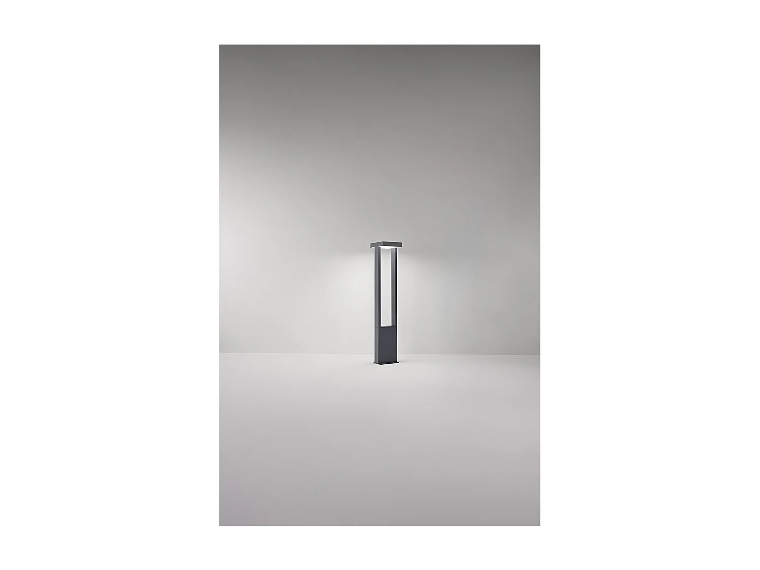 Kapp - Bolardo LED de jardín de 14 W, IP65, 1120 lm, 65 cm de altura, 3000 K, aluminio pintado, bolardo para exteriores, antracita mate - Perenz