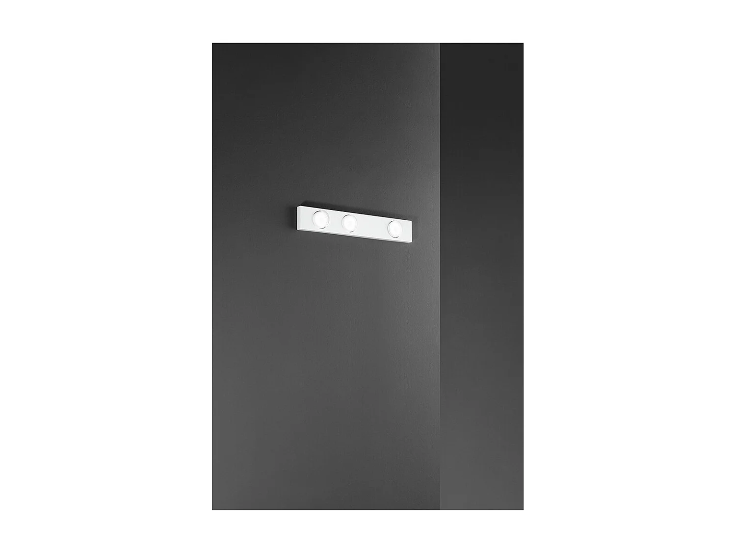 Botón - Plafón LED 3xGX53 máx. 15 W, Rectangular 60x10 cm, Metal pintado, IP20 - Perenz - Blanco