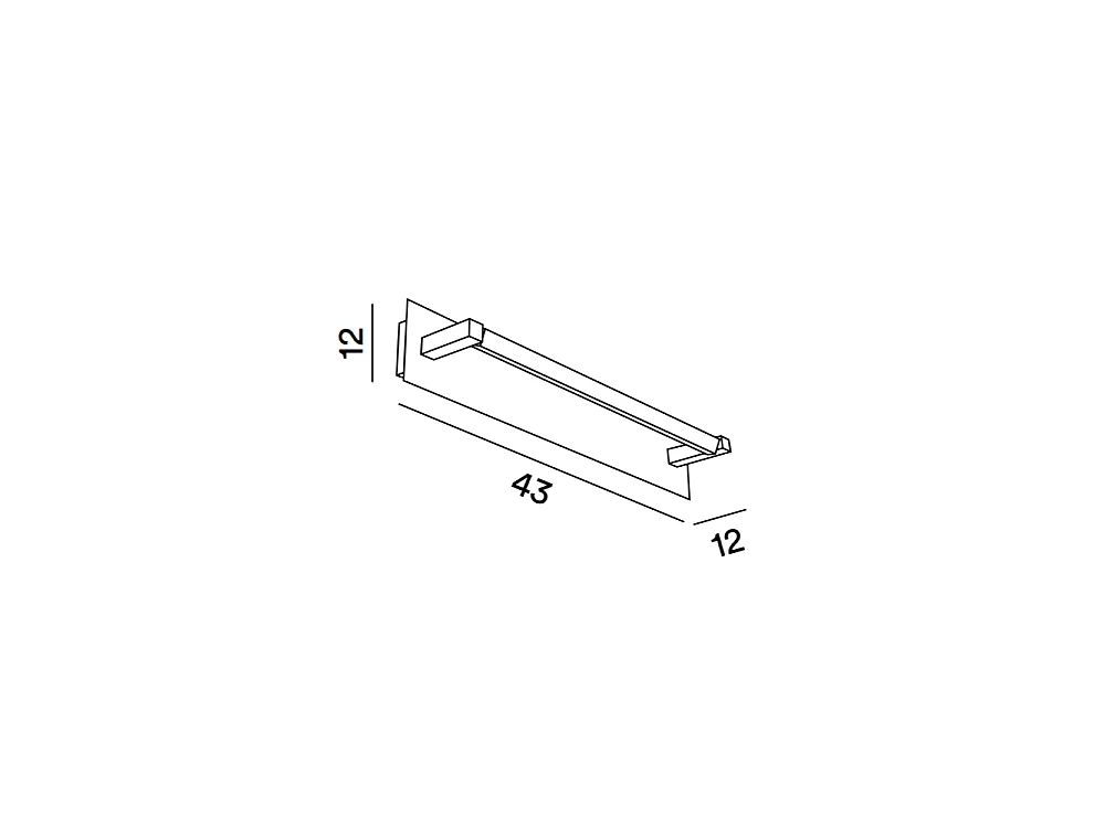 Foglia - 12W LED væglampe, CCT 2700K-4000K, L.43 cm, 340° justerbar, 960 lm, IP20 - Perenz - Gold Leaf