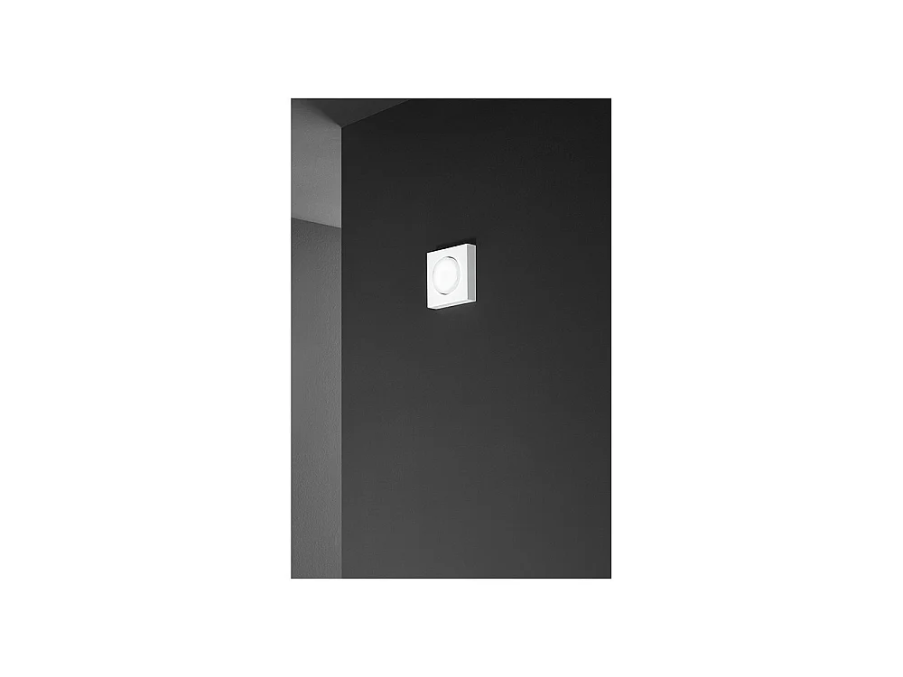 Knap - GX53 LED loftlampe maks. 15W, Firkantet 11,5x11,5 cm, Malet metal, IP20 - Perenz - Hvid