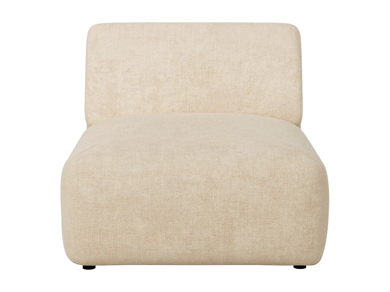 Canapé 4 places modulable en tissu beige POGNI de Maison Céphy