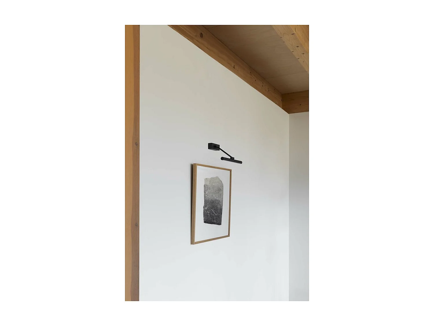 Applique murale Faro Barcelona - Magritte 300, LED 6W 3000K - Orientable, pour tableau, 380 lm - Nickel