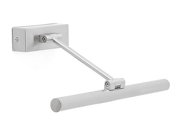 Applique murale Faro Barcelona - Magritte 300, LED 6W 3000K - Orientable, pour tableau, 380 lm - Nickel