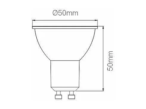 Uniform-Line – GU10 LED-Strahler 6 W, 120°, dimmbar, 4000 K – Allgemein- und diffuses Licht für Innenräume – Beneito & Faure