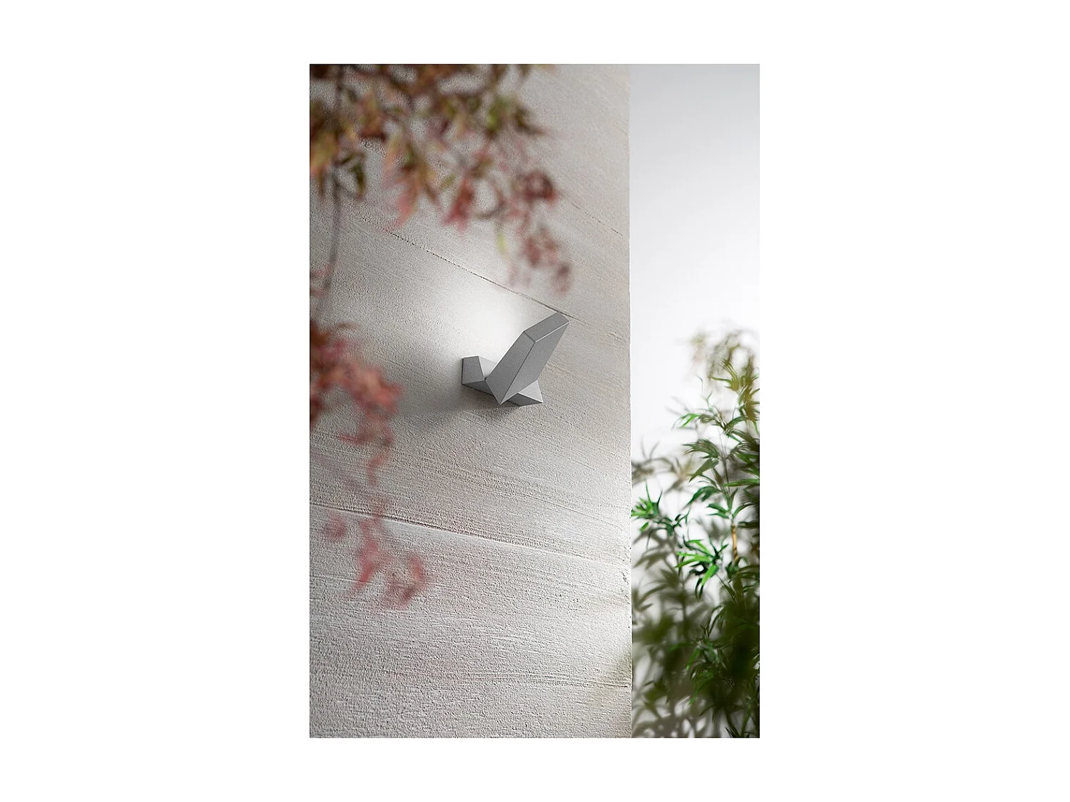Giro - Applique murale LED 14W 3000K, orientable à 340, 1120 lm, IP54, 15x5x16 cm, gris clair - Perenz