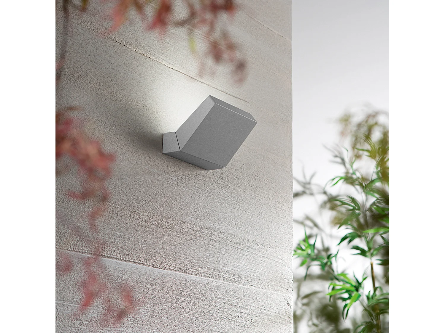 Giro - Applique murale LED 14W 3000K, orientable à 340, 1120 lm, IP54, 15x5x16 cm, gris clair - Perenz