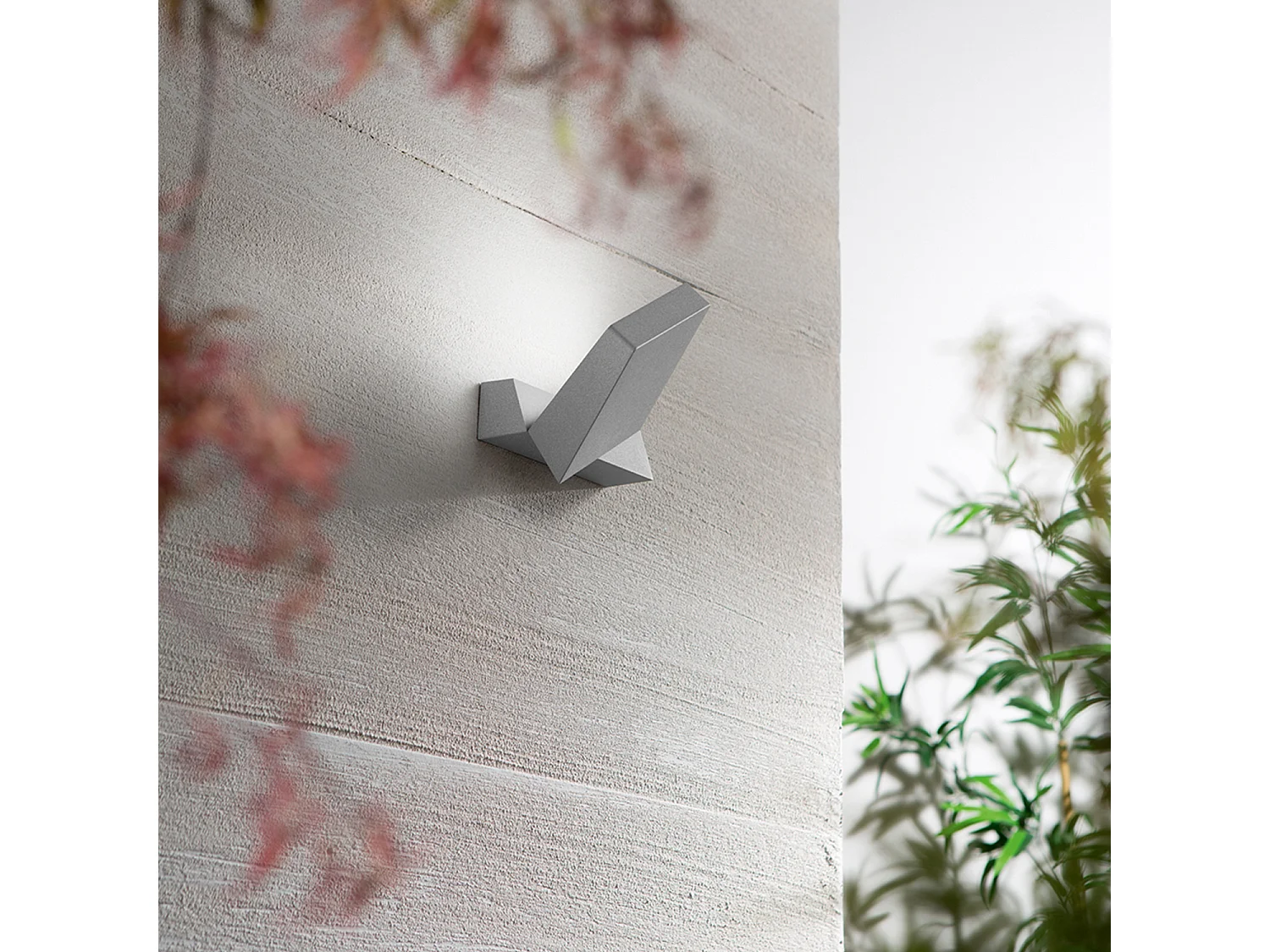 Giro - Applique murale LED 14W 3000K, orientable à 340, 1120 lm, IP54, 15x5x16 cm, gris clair - Perenz