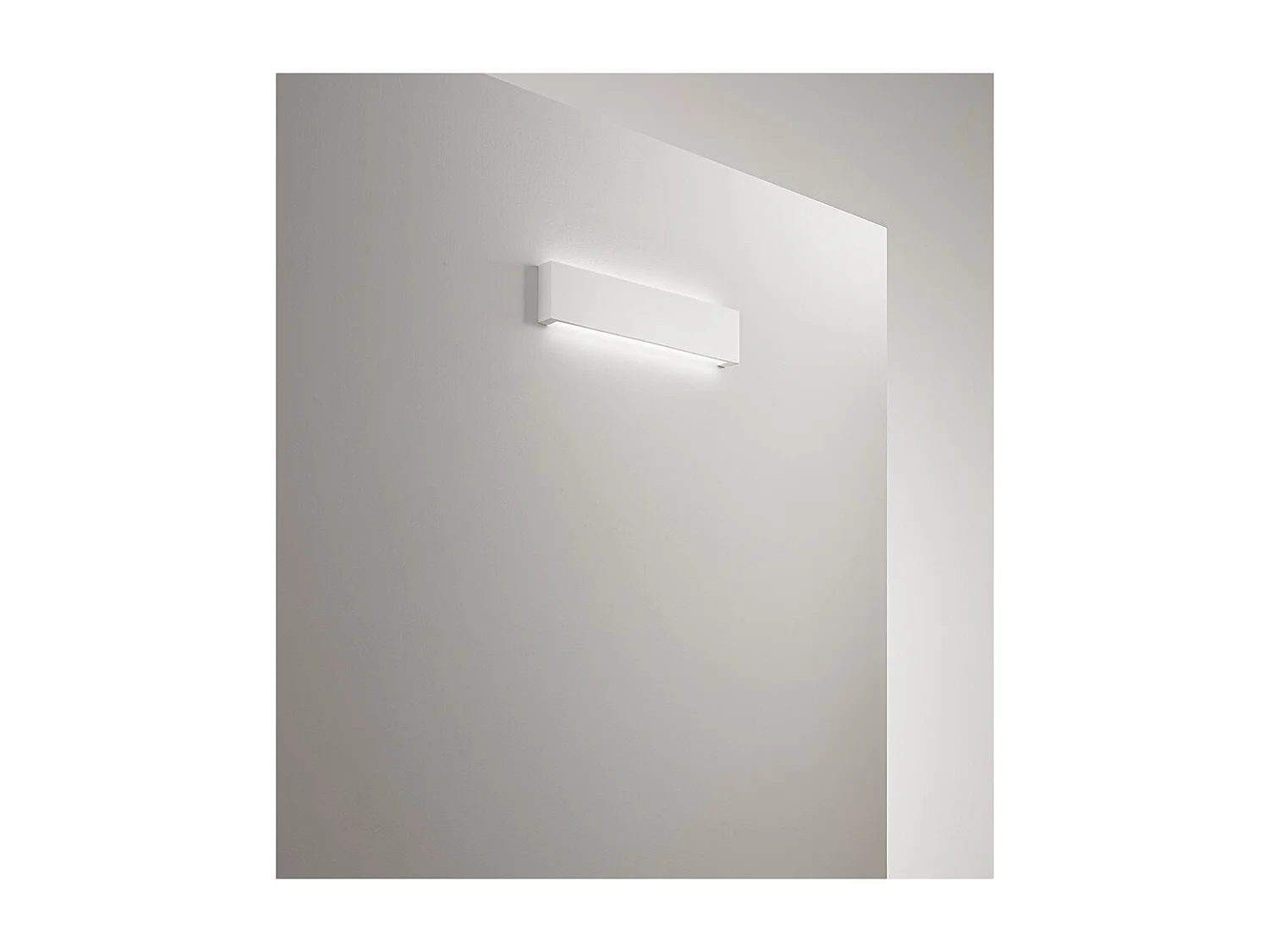 Aplique de pared LED de 12 W, pintable en yeso blanco mate, 3000 K, 960 lm, difusor coloreable - Perenz - Blanco