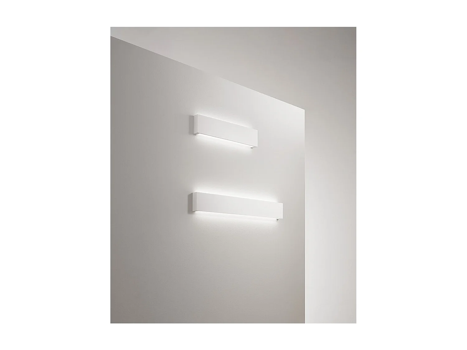Aplique de pared LED de 12 W, pintable en yeso blanco mate, 3000 K, 960 lm, difusor coloreable - Perenz - Blanco
