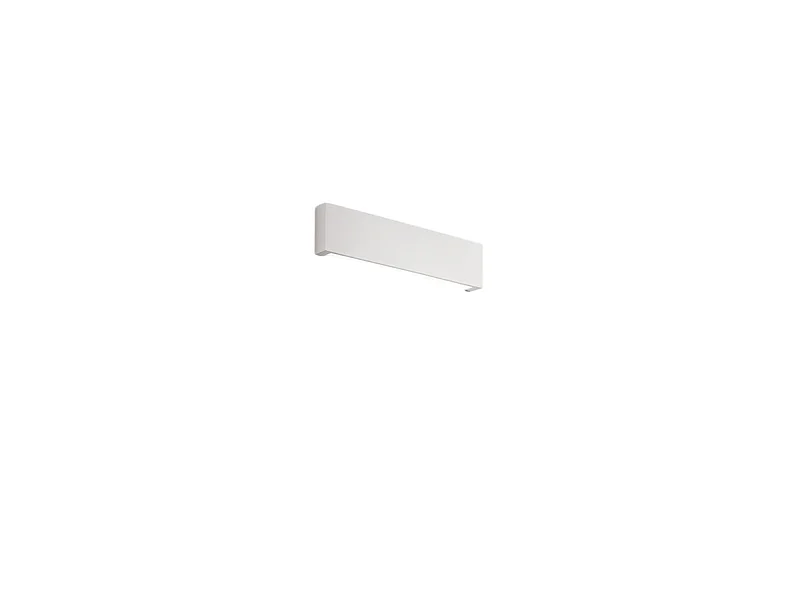 Aplique de pared LED de 12 W, pintable en yeso blanco mate, 3000 K, 960 lm, difusor coloreable - Perenz - Blanco