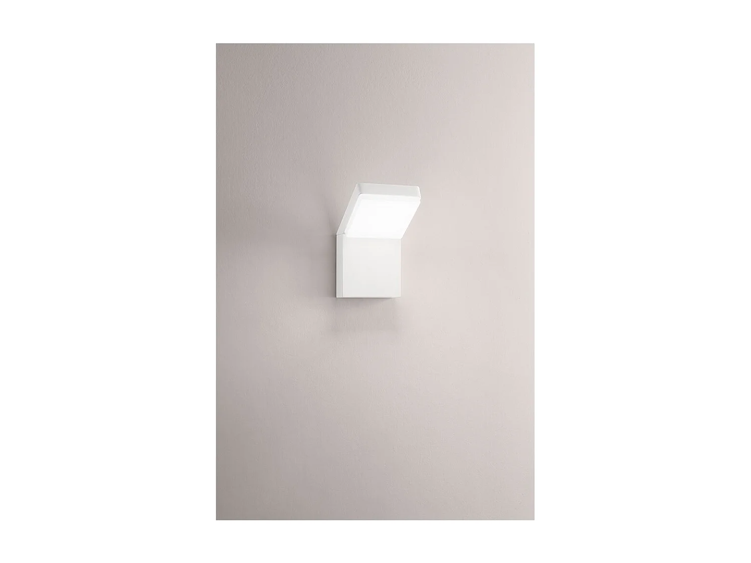 Aplique LED de pared Piega de 20 W, temperatura de color correlacionada (CCT) 3000 K, 4000 K y 6000 K, 1600 lm, IP65, blanco - Perenz
