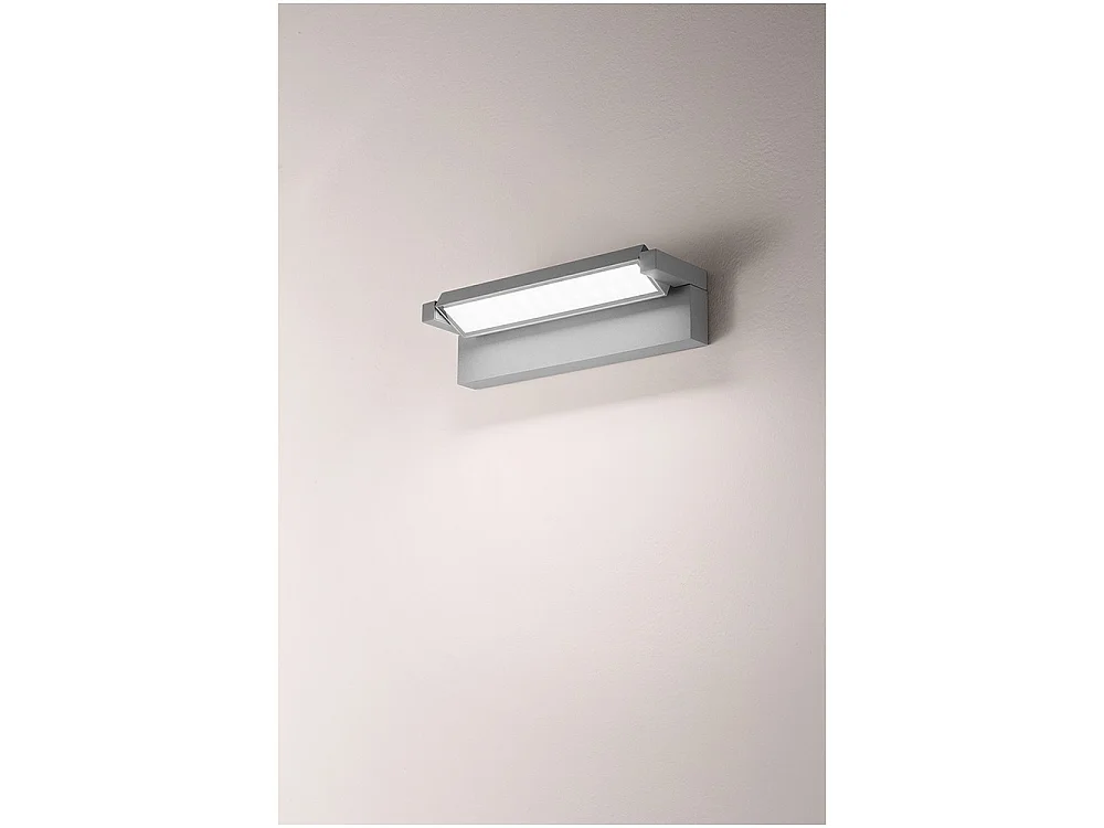 Display - 36W LED Wall Light CCT 3000K-4000K, 340° Adjustable, 2900 lm, IP65, 36cm, Light Grey - Perenz