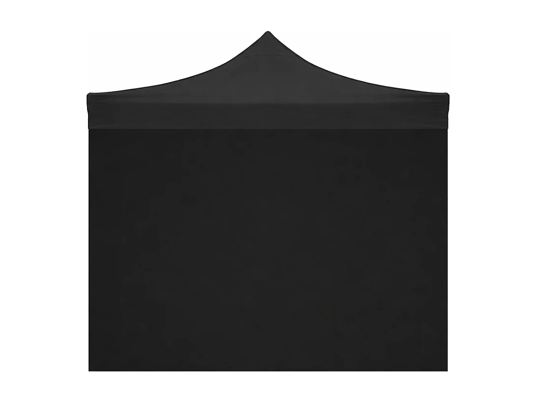 Vervangende, waterdichte zwarte zijbekleding van 3x2 meter voor een opvouwbare partytent.