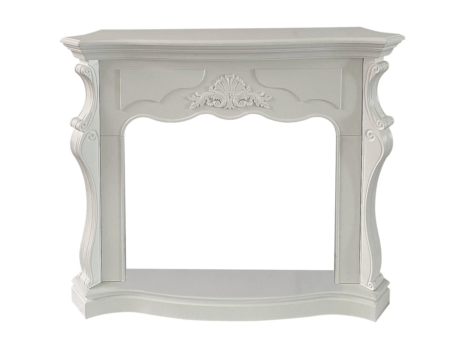 Revestimiento de madera para marco de chimenea L123xD39xH100 Blanco París