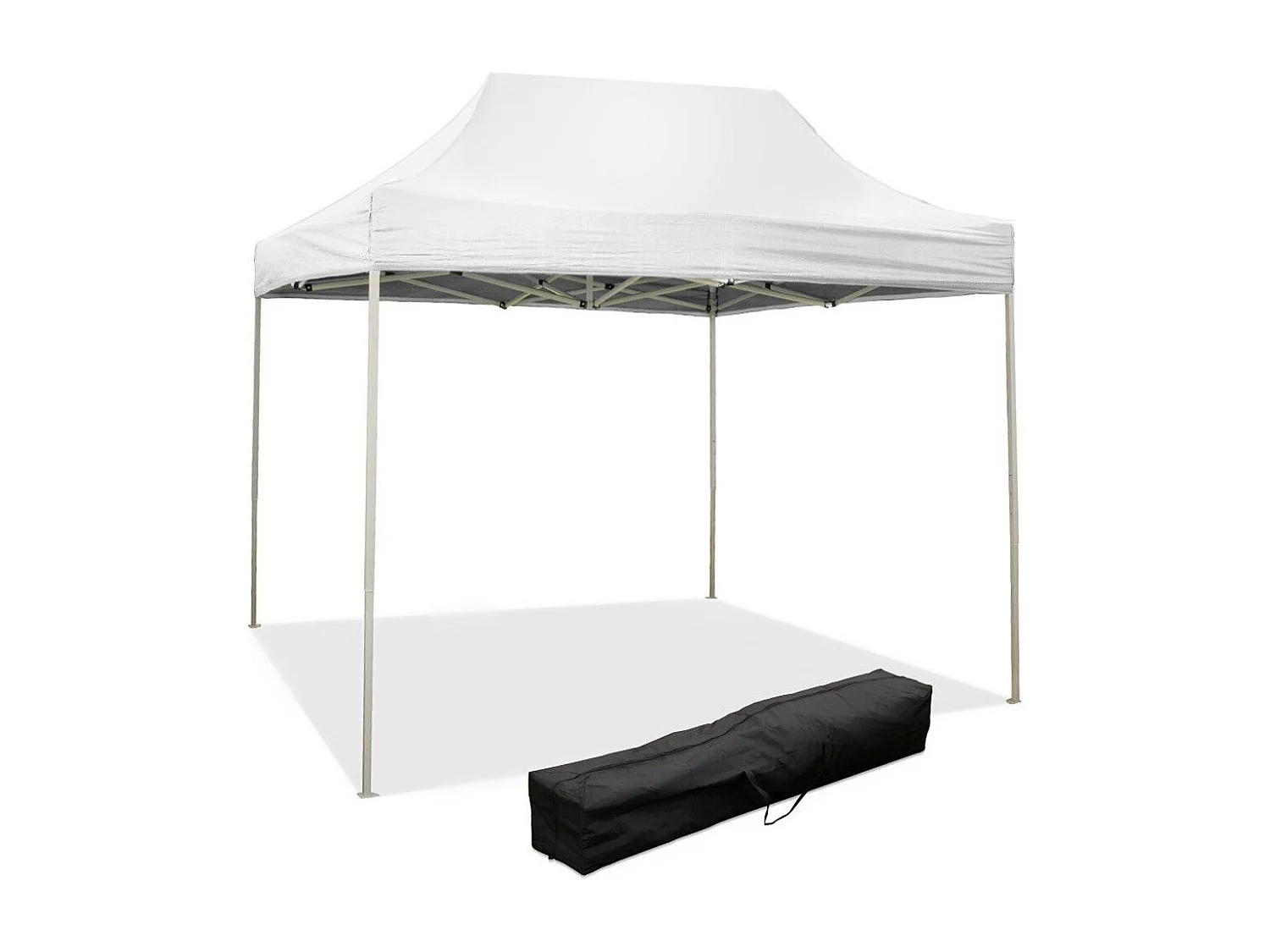 3 x 2 m witte opvouwbare partytent, bekleed met waterdicht PVC