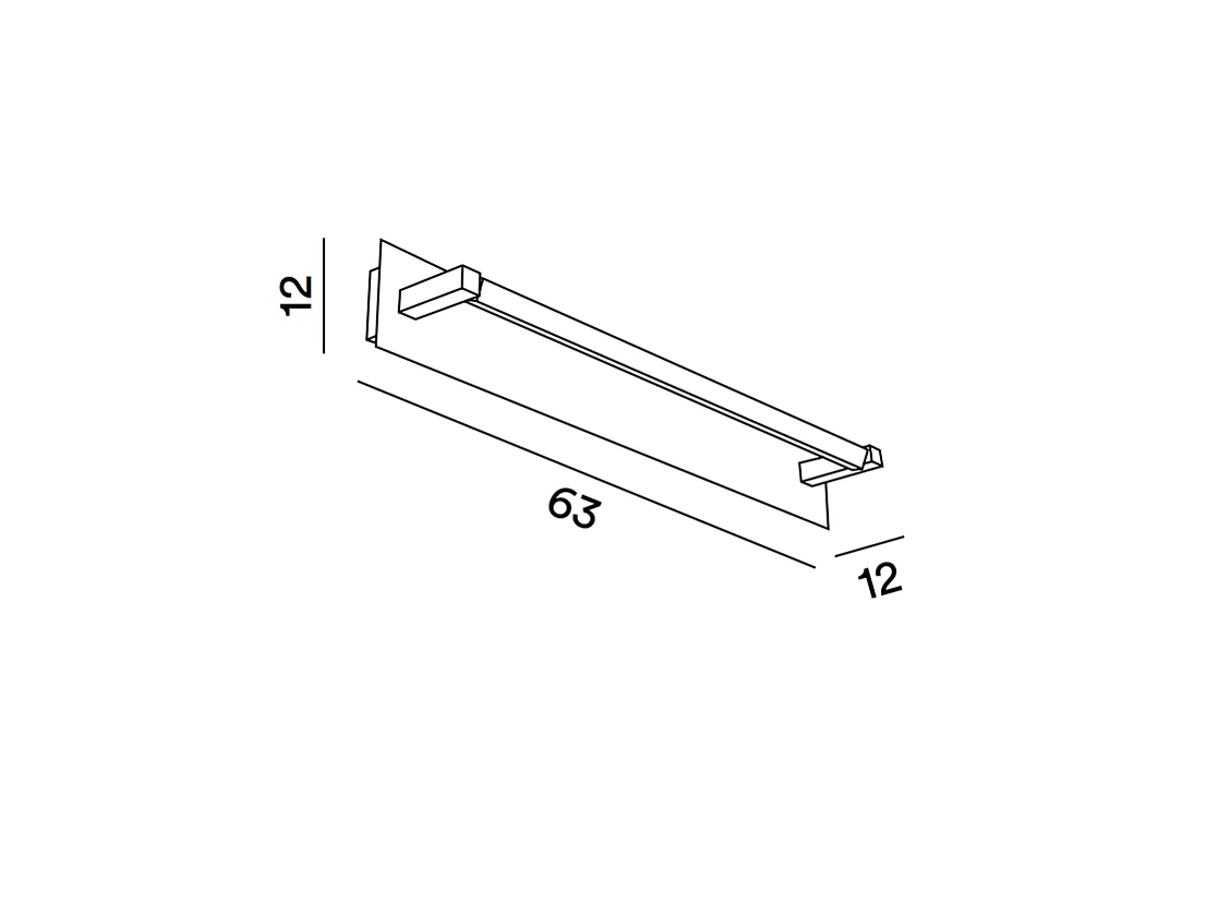 Foglia - Aplique LED de pared de 18 W, CCT 2700K-4000K, L.63 cm, orientable 340°, 1440 lm, IP20 - Perenz - Hoja de oro