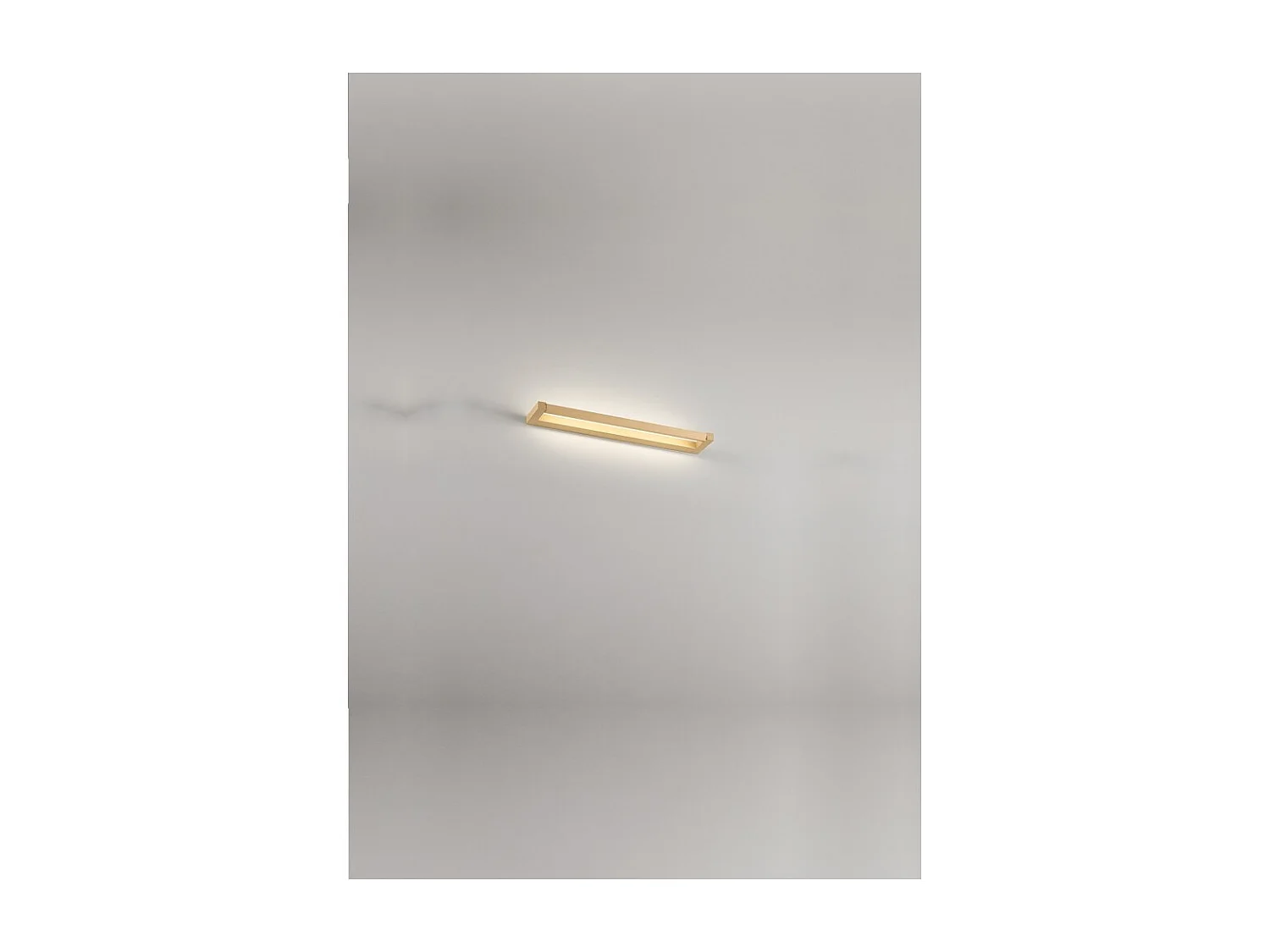 Slim - Aplique LED de pared de 12 W, CCT 2700K-4000K, L.39,2 cm, Orientable, 960 lm, IP20 - Perenz - Dorado