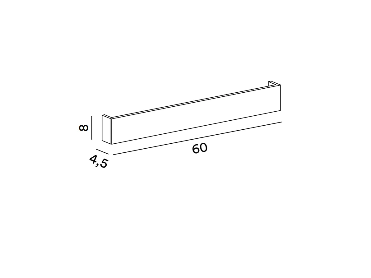 Væg - 18W LED væglampe, kan males i mat hvid gips, 3000K, 1440lm, farvebar diffuser - Perenz - Hvid