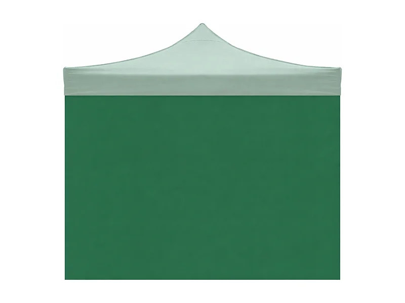 Waterdichte groene zijbekleding van 3x2 meter voor een opvouwbare partytent van 3x3 meter.