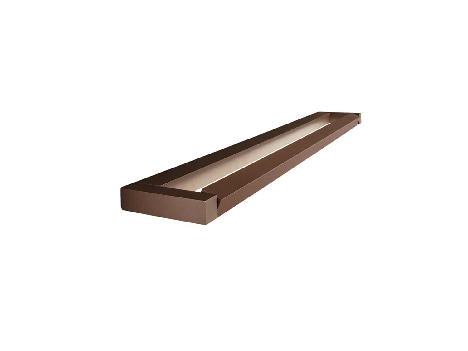 Slim - Aplique LED de pared de 18 W, CCT 2700K-4000K, L.59,2 cm, Orientable, 1440 lm, IP20 - Perenz - Marrón metalizado