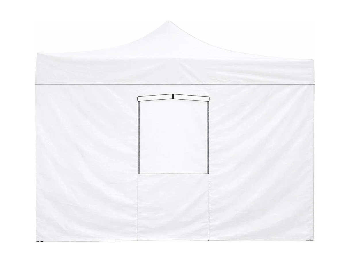 3x2m waterdichte witte zijkap met raam voor Market-Pro opvouwbare paviljoen