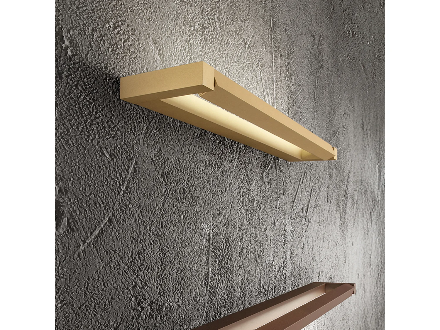 Slim - 18W LED væglampe, CCT 2700K-4000K, L.59,2 cm, Justerbar, 1440 lm, IP20 - Perenz - Guld