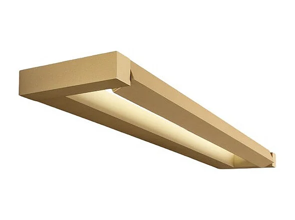 Slim - Aplique LED de pared de 18 W, CCT 2700K-4000K, L.59,2 cm, Orientable, 1440 lm, IP20 - Perenz - Dorado
