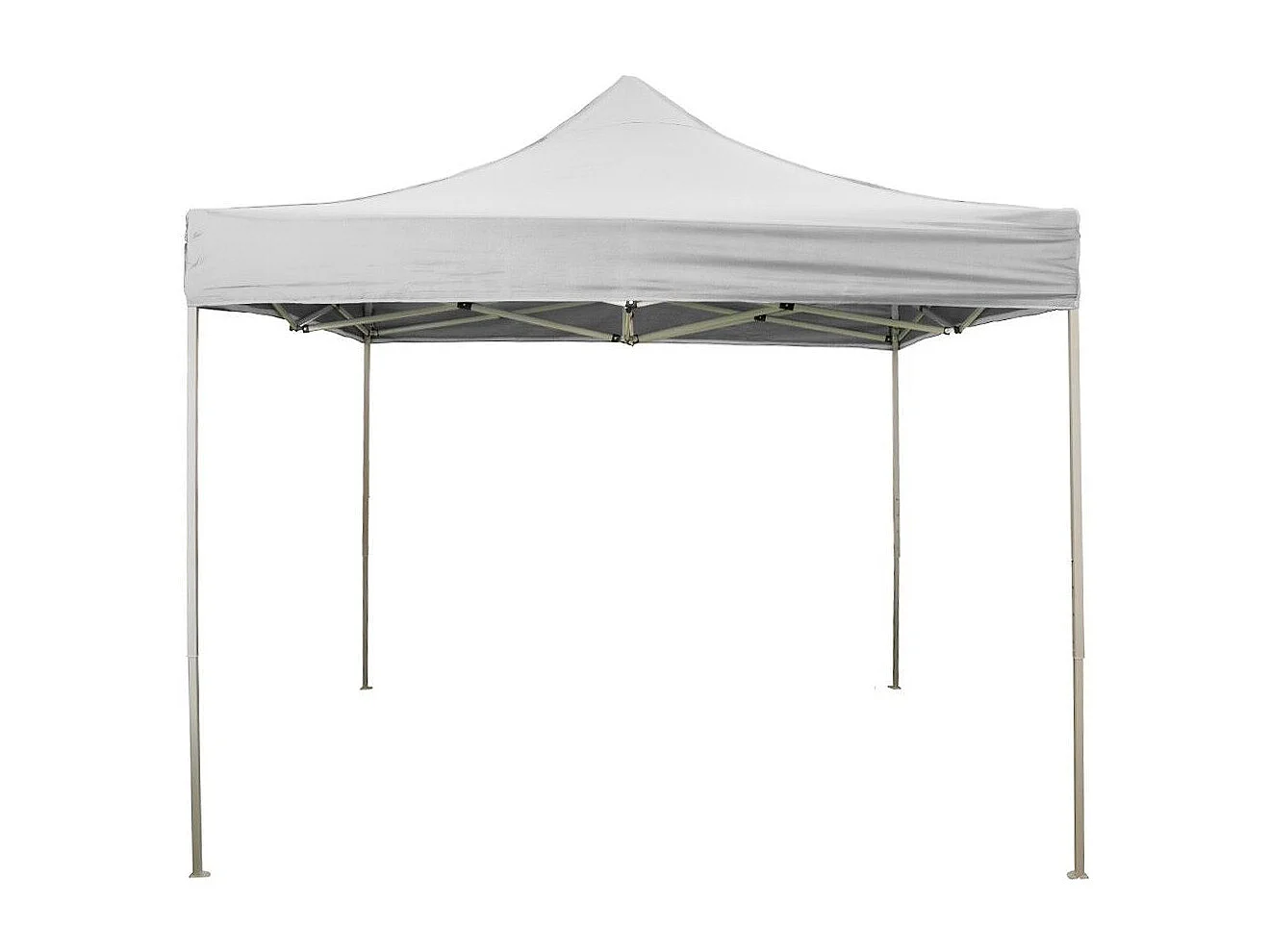 3 x 3 m witte opvouwbare partytent, bekleed met waterdicht PVC