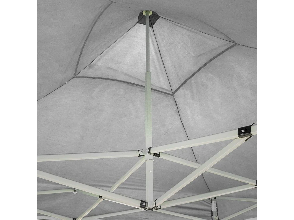 3 x 3 m witte opvouwbare partytent, bekleed met waterdicht PVC