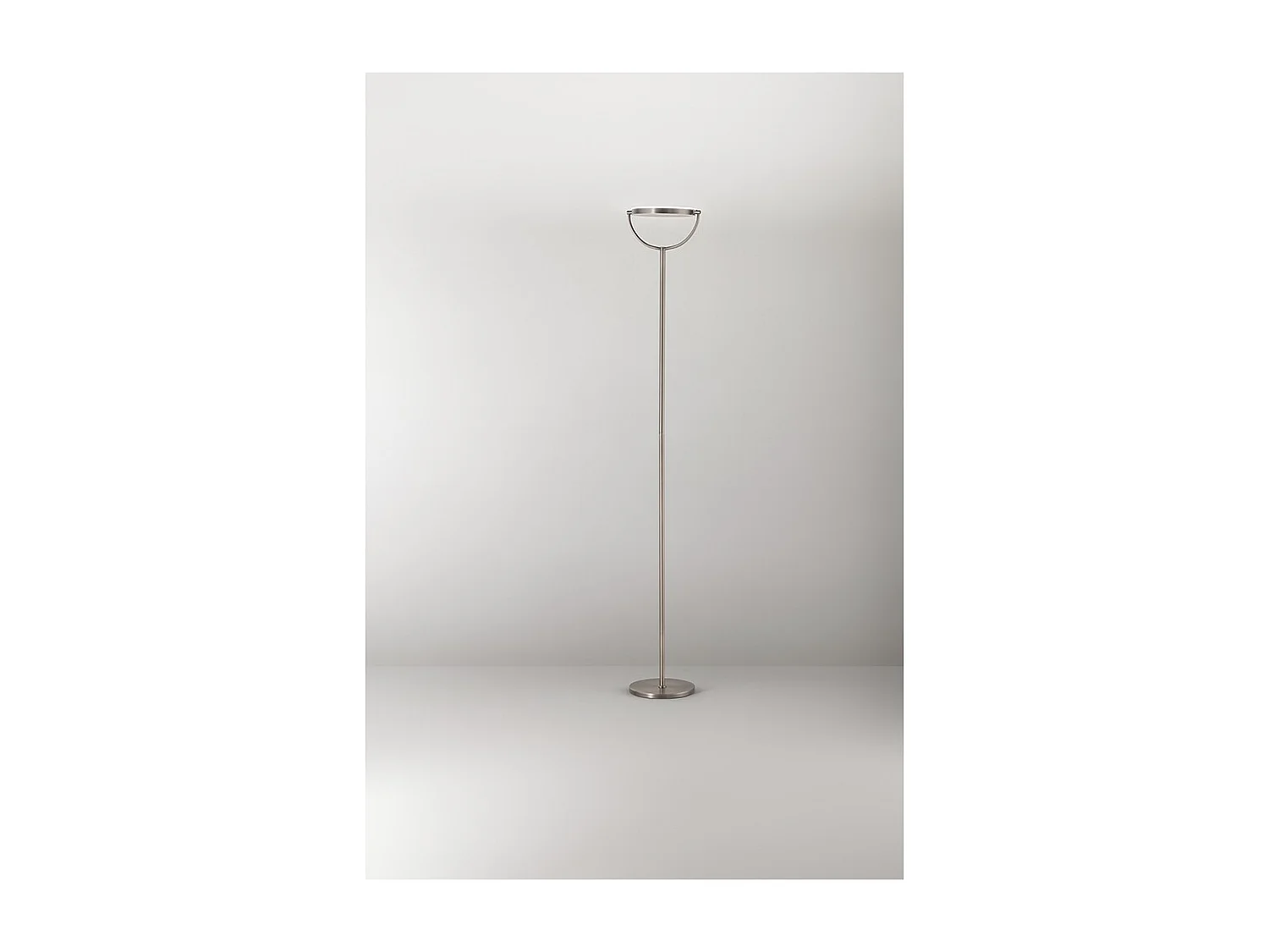 Plato - 30W ściemnialna lampa podłogowa LED, 3000K, 2968lm, wys. 190 cm, włącznik/wyłącznik nożny - Perenz - biała