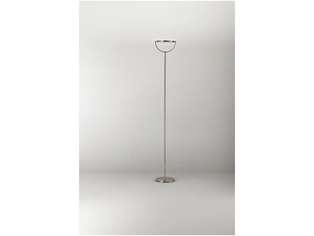 Plato - 30W dæmpbar LED-gulvlampe, 3000K, 2968 lm, H190 cm, tænd/sluk-pedal - Perenz - Hvid