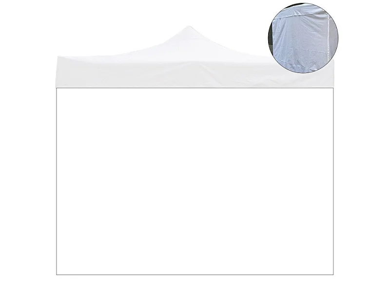 3x2m white waterproof side cover, replacement for Market-Pro folding gazebo