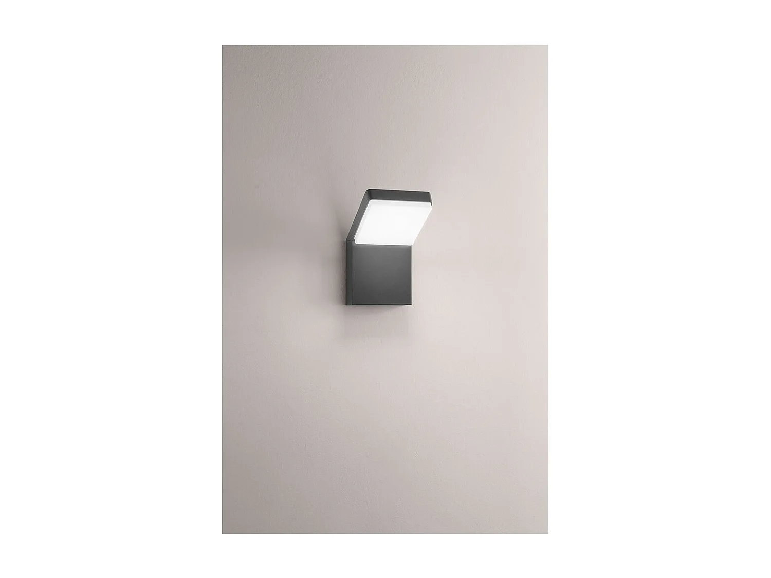 Piega - 20W LED Wall Light CCT 3000K 4000K 6000K, 1600 lm, IP65, Anthracite - Perenz