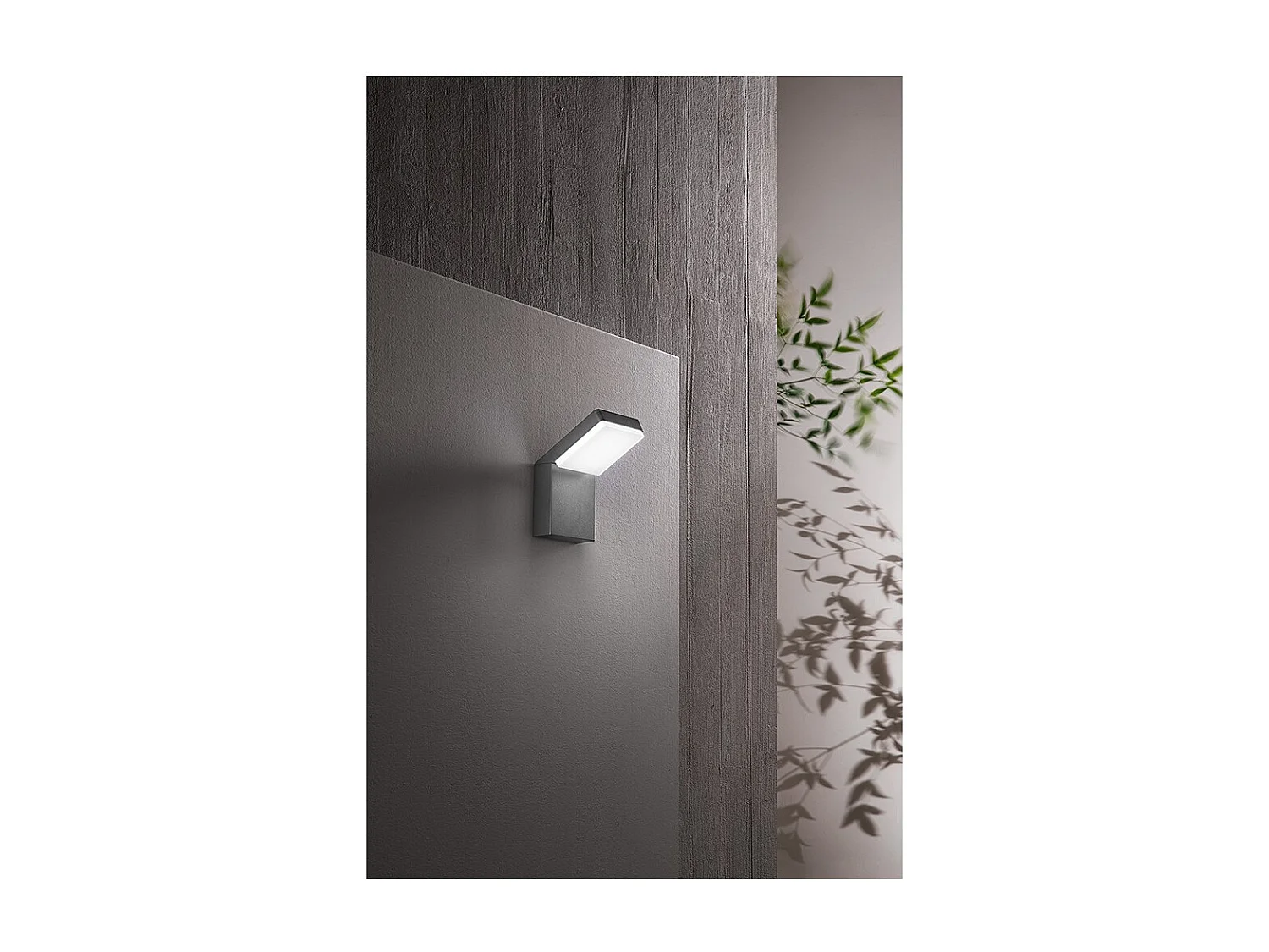 Piega - 20W LED Wall Light CCT 3000K 4000K 6000K, 1600 lm, IP65, Anthracite - Perenz