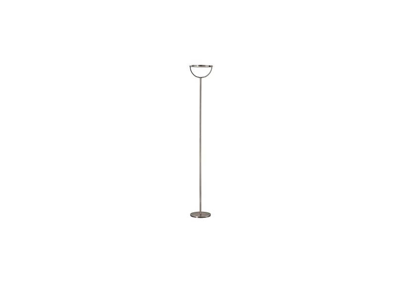 Plato - Lampadaire LED 30W à intensité variable, 3 000 K, 2 968 lm, H 190 cm, interrupteur à pédale - Perenz - Gris titane