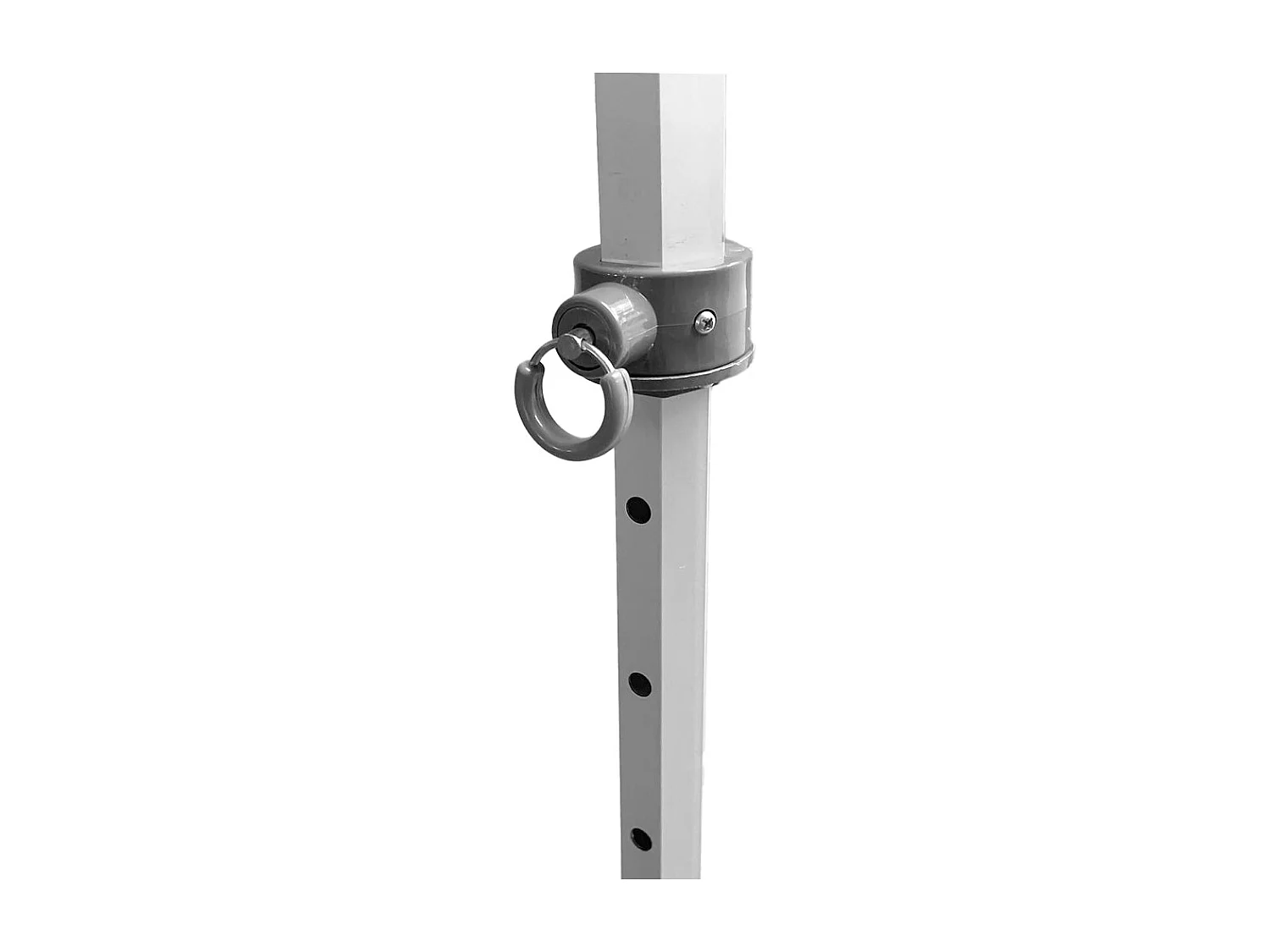 Professioneller faltbarer Aluminiumpavillon mit sechseckiger Struktur, Market-Pro 3X3, weiß, wasserdicht