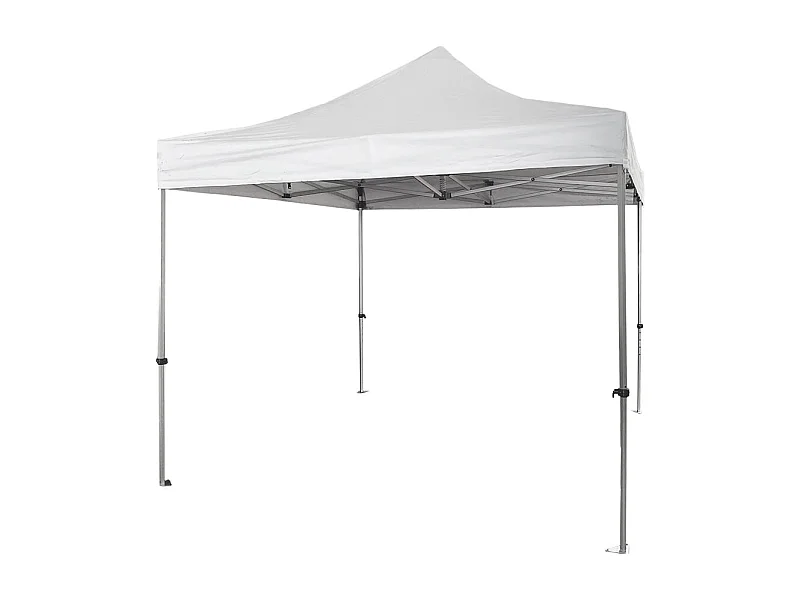 Professioneller faltbarer Aluminiumpavillon mit sechseckiger Struktur, Market-Pro 3X3, weiß, wasserdicht