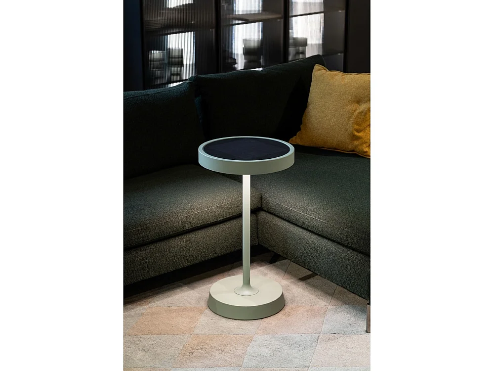 Barbell Solar RF - 65W Solar Genopladelig LED Gulvlampe - Udendørs Gulvlampe, 3 Højder, 156-113-70cm, Sort
