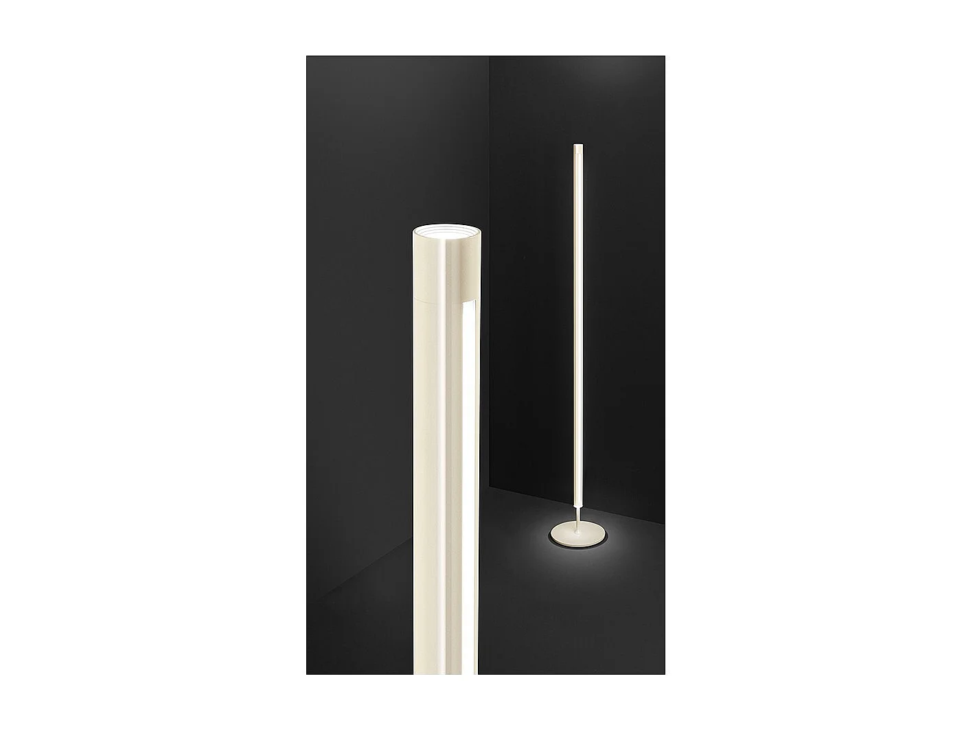 Ray - Lampa podłogowa LED 25W z możliwością ściemniania, 3000K, 2000lm, wys. 160 cm, przełącznik nożny - Perenz - Pomarańczowy