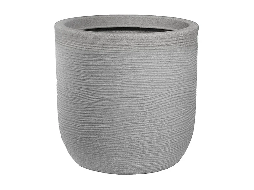 Vase cylindrique en résine beige Raffaello 35x34cm pour plantes d'intérieur et d'extérieur